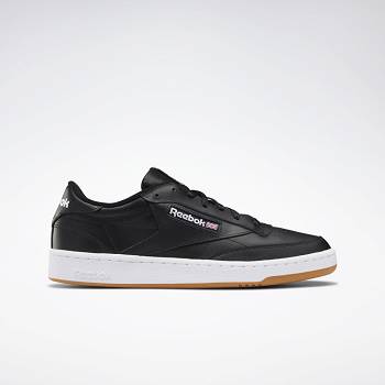 Reebok Club C 85 Cierne / Biele - Panske Casual Obuv